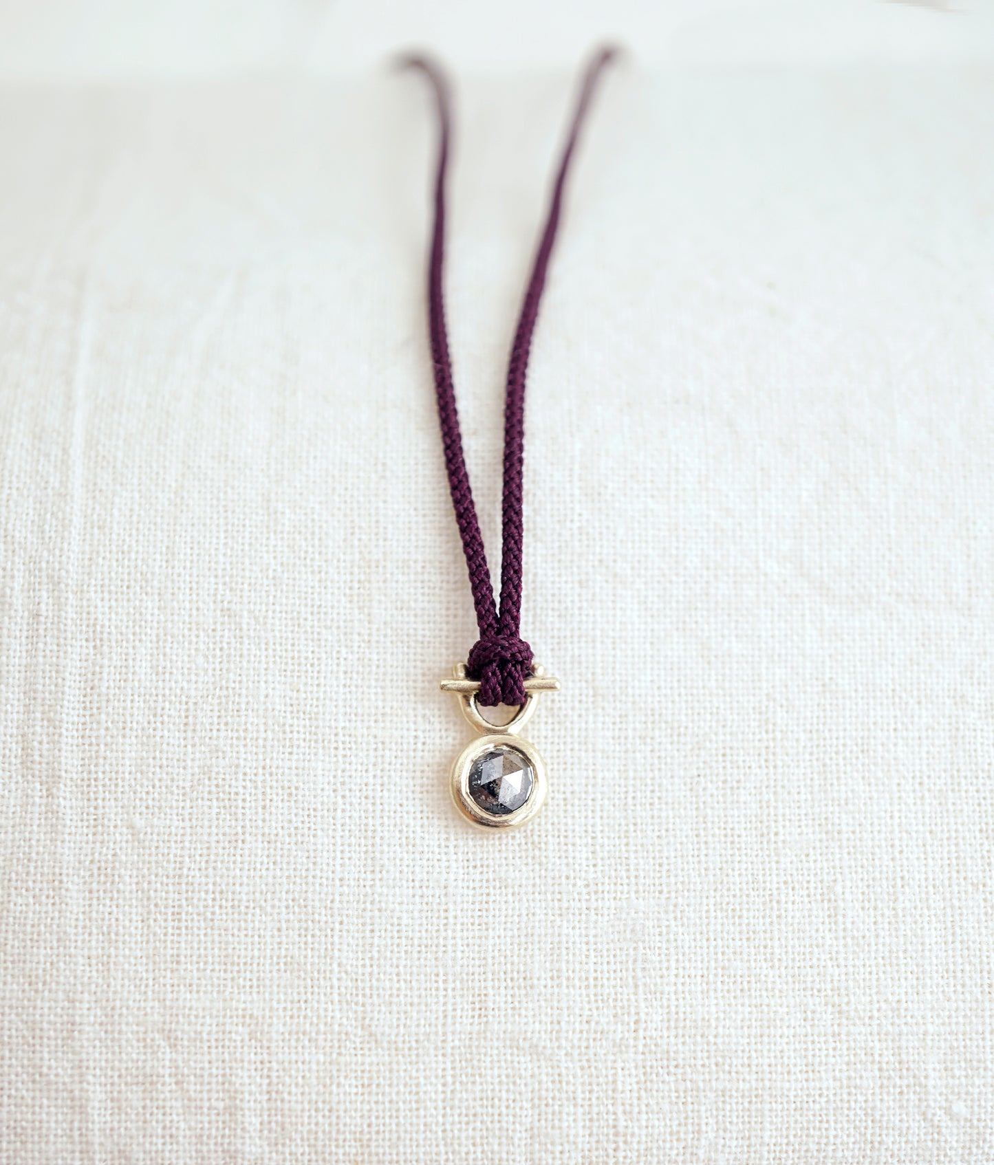 Diamond U-bend pendant