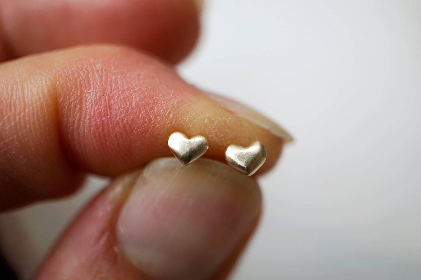 Tiny Heart Studs