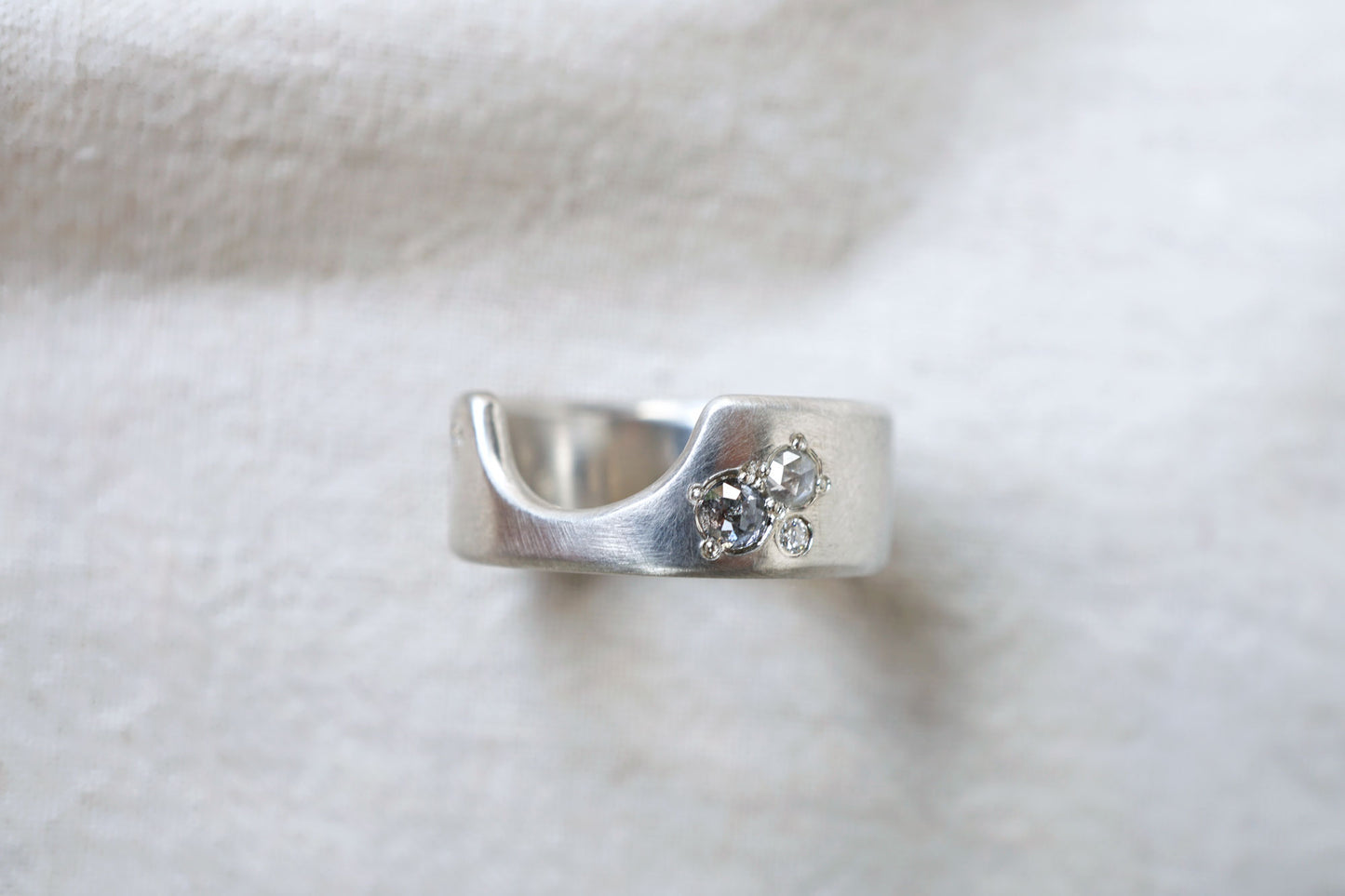 U-bend Diamond Ring