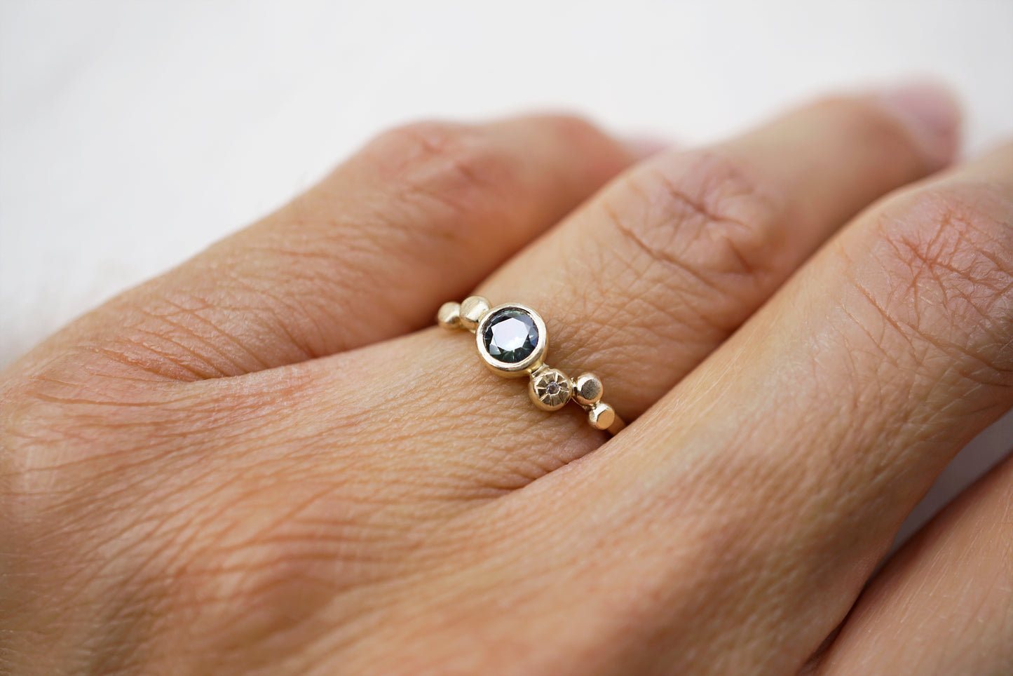 Sapphire Pebble Ring