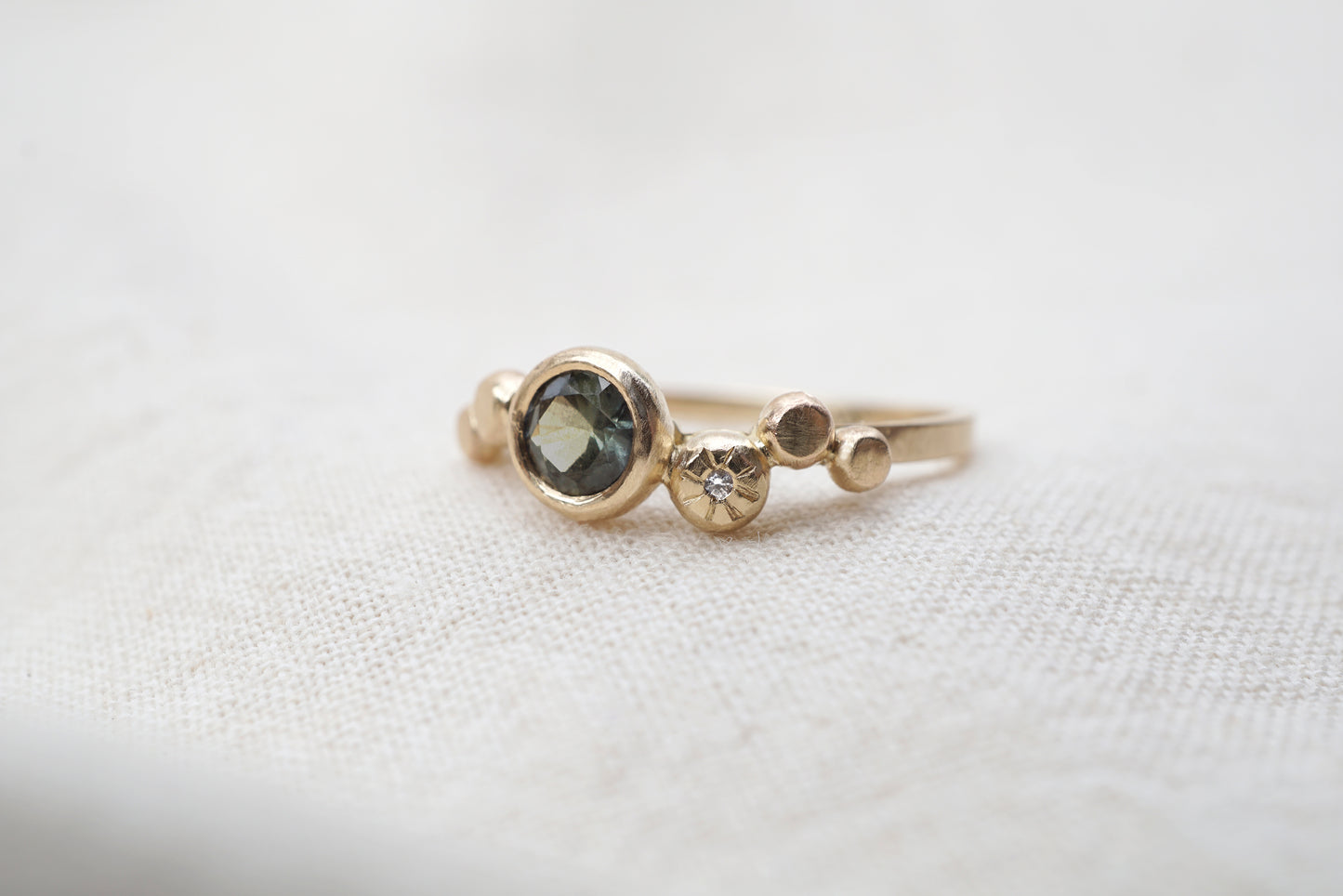 Sapphire Pebble Ring